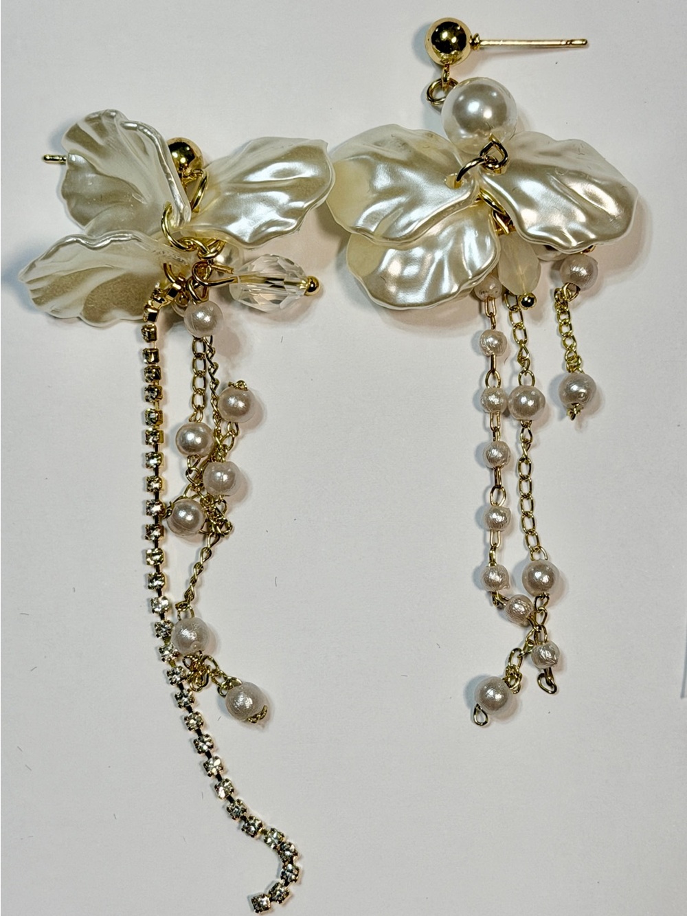 Kruckel Peach Blossom Dangle Earrings NWT Set of 4